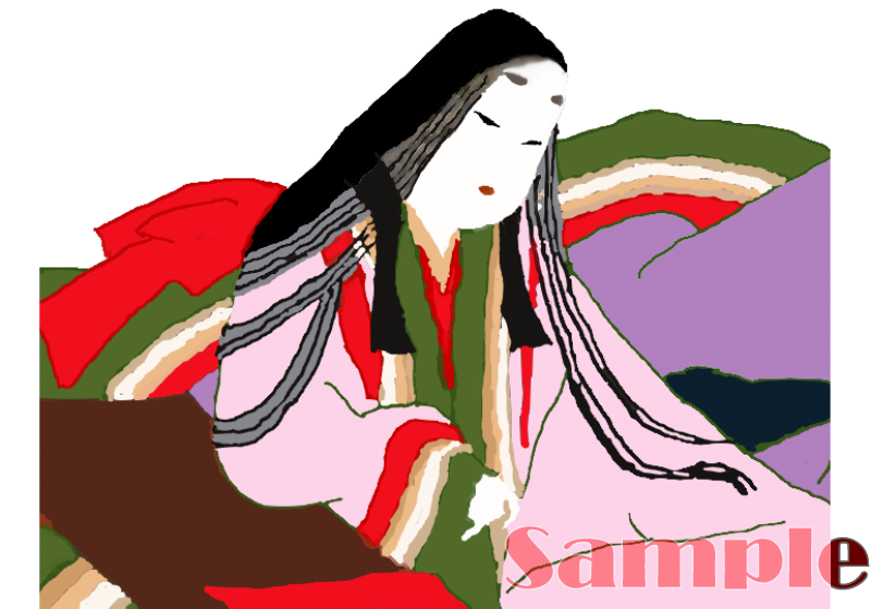 紫式部 イラスト Murasakishikibu 超リアル 歴史の偉人たち