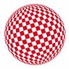 市松模様の球体